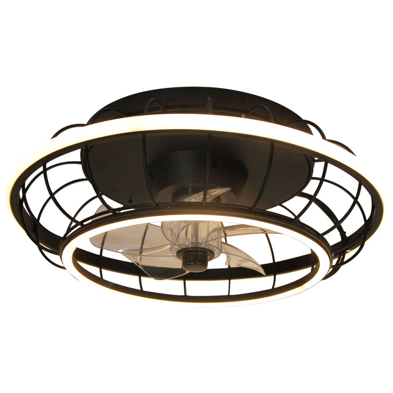 Lumière de ventilateur de plafond de cage