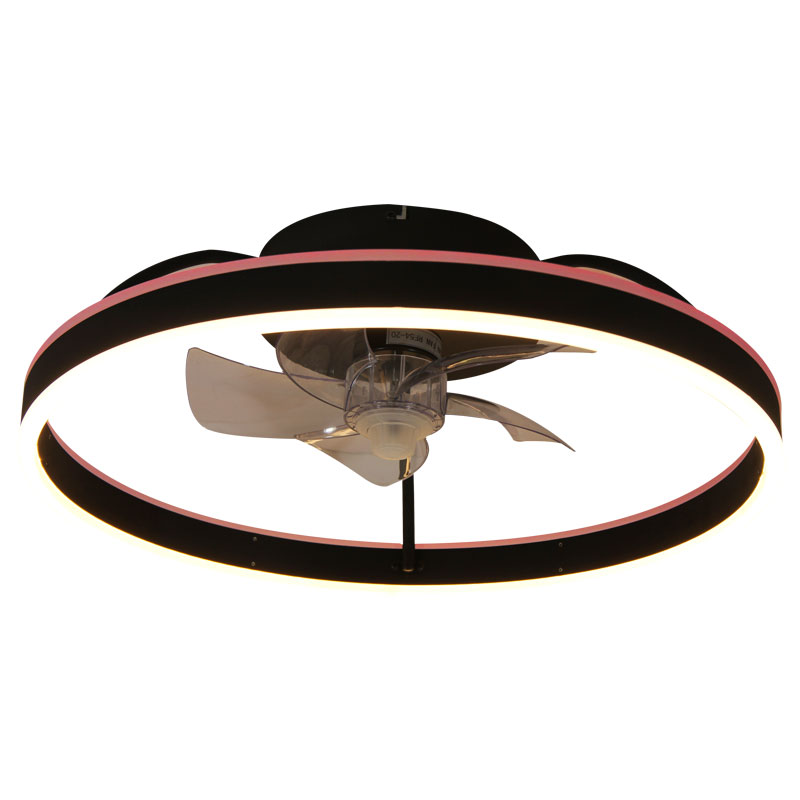 Lampe de ventilateur de plafond RVB à profil bas